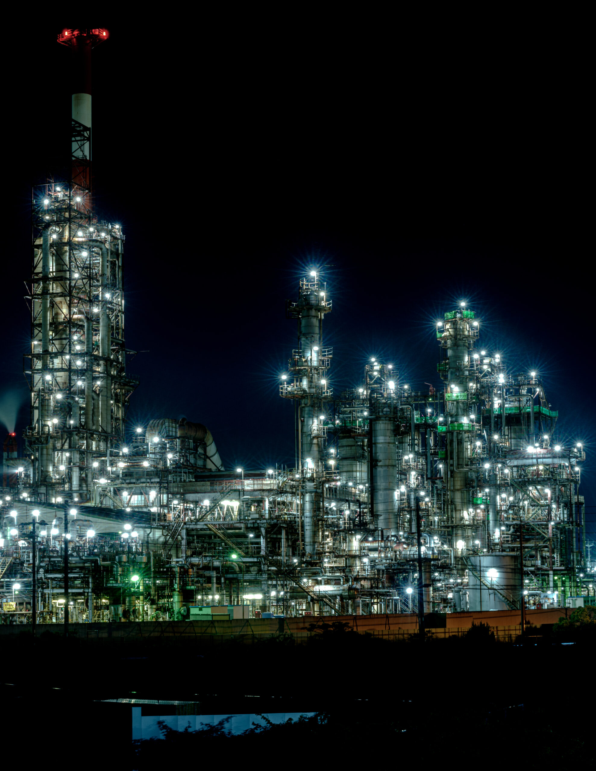 四日市工場の夜景