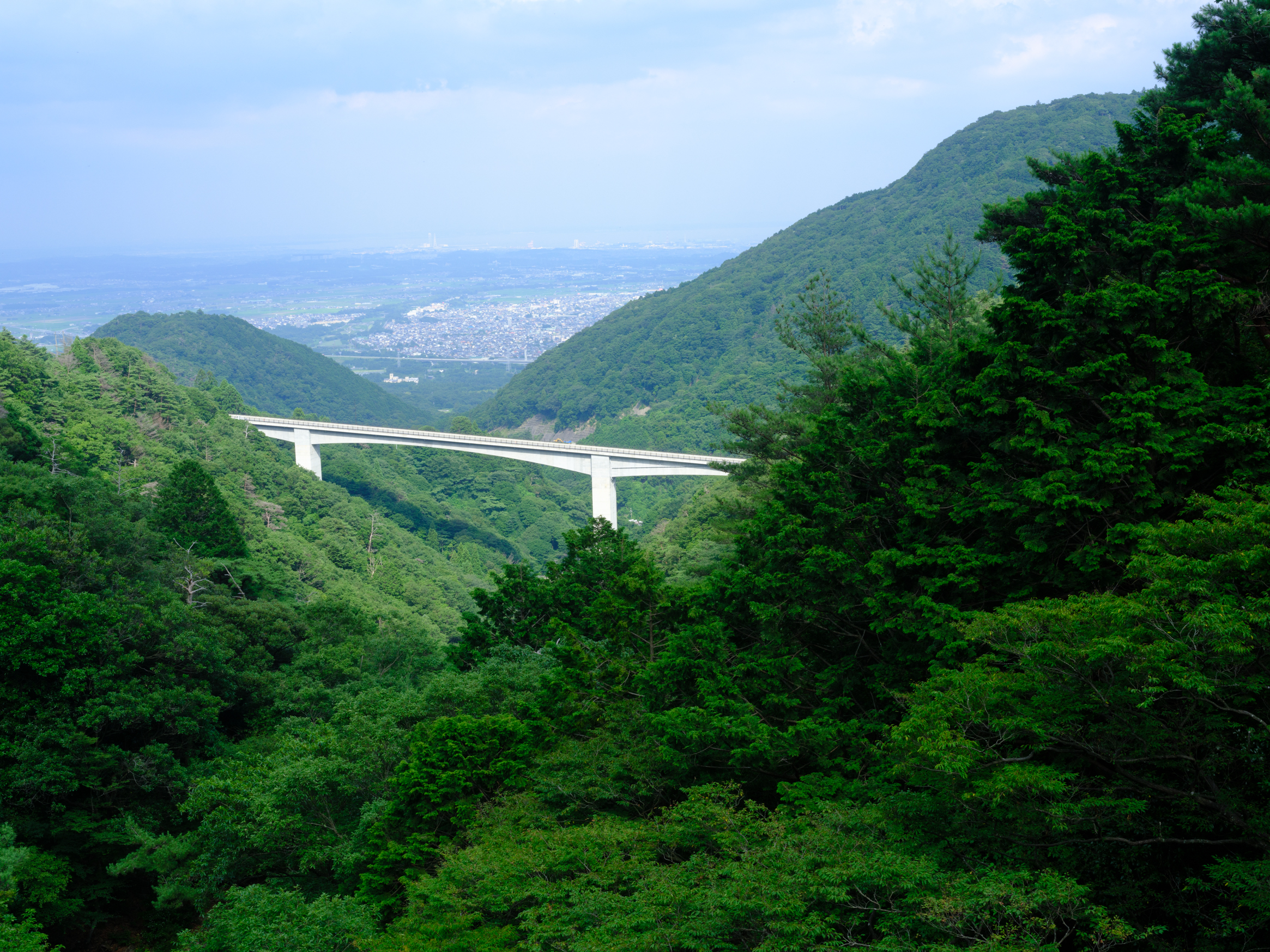 山頂から見た四日市市